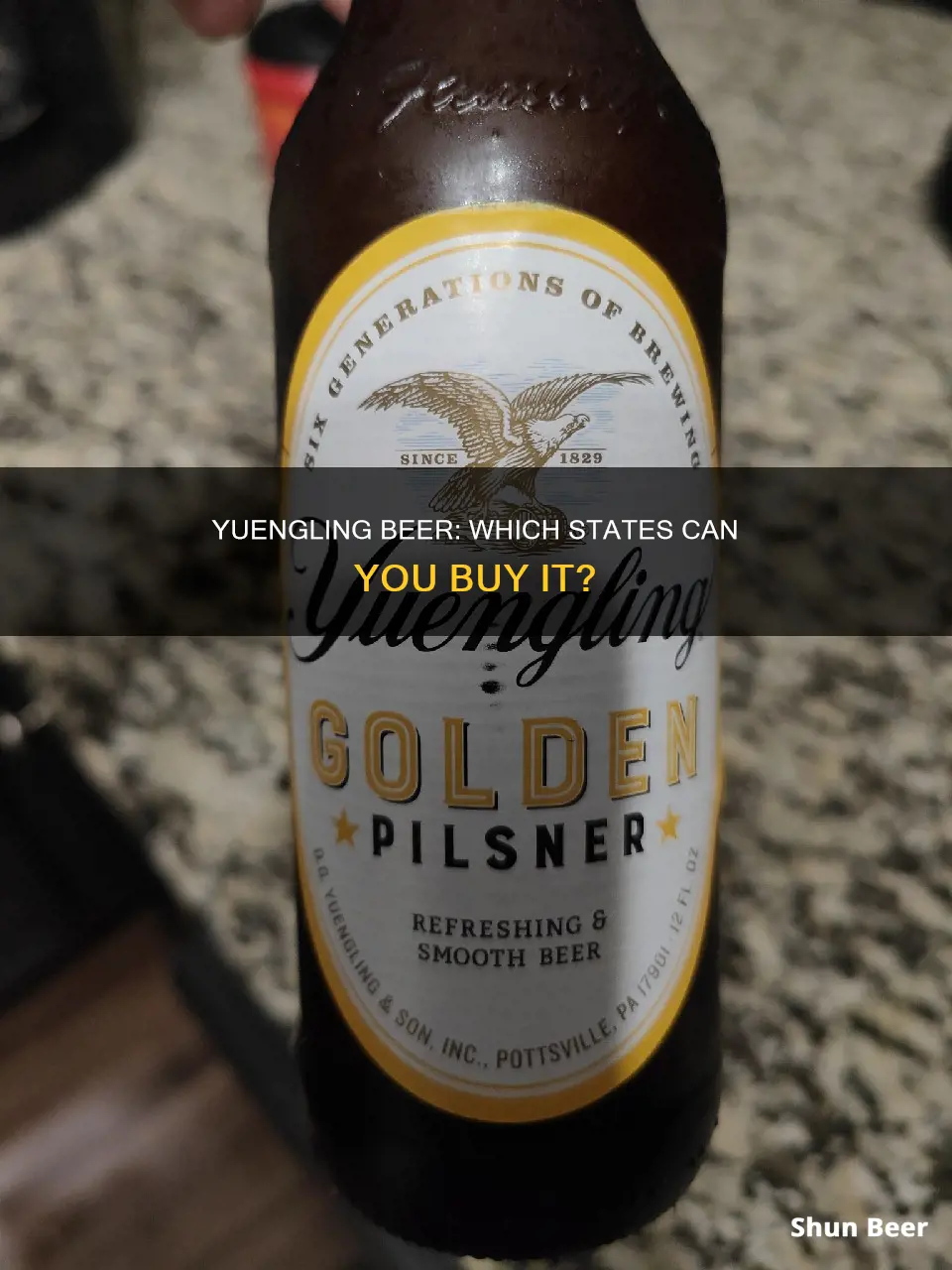 what states can i buy yuengling beer