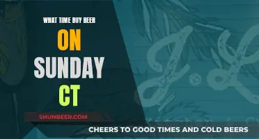 Best Time to Buy Beer in Connecticut on Sundays