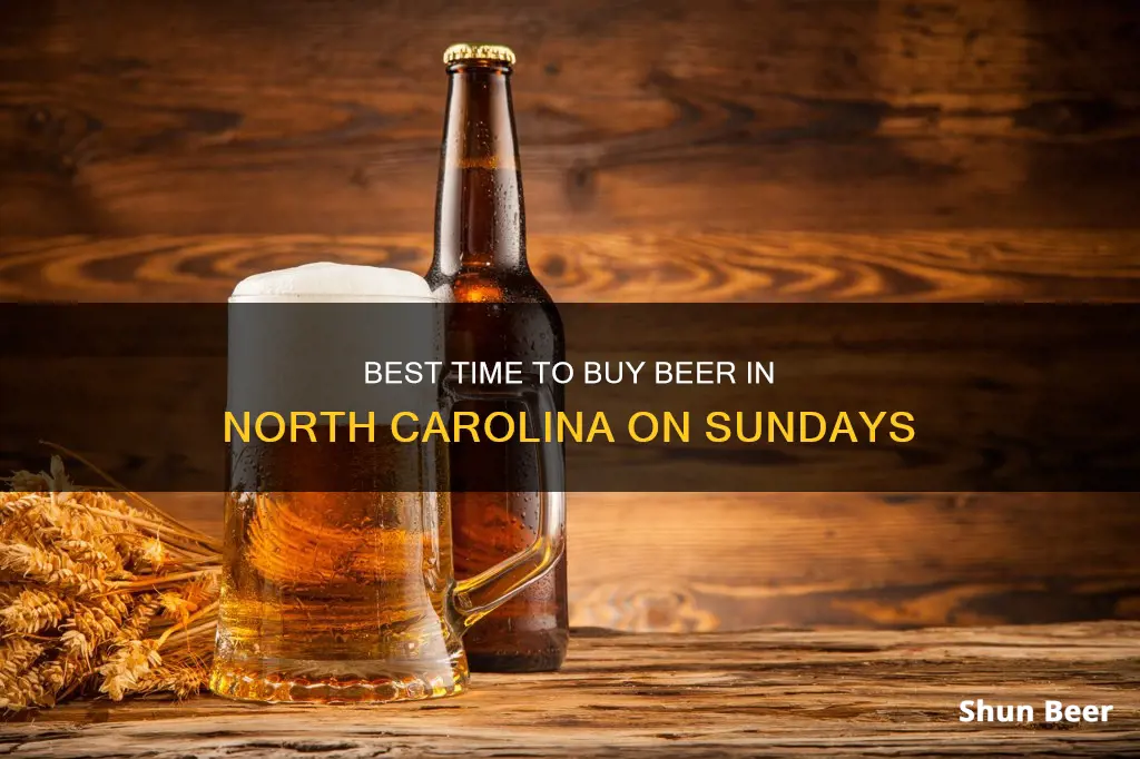 what time buy beer sunday nc