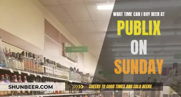 When to Buy Beer at Publix on Sundays