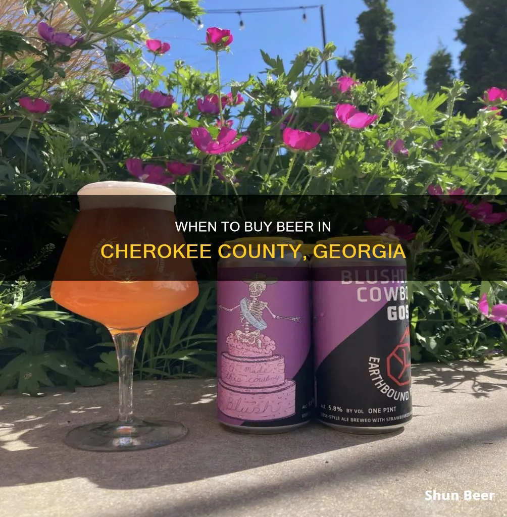 what time can i buy beer in cherokee county ga