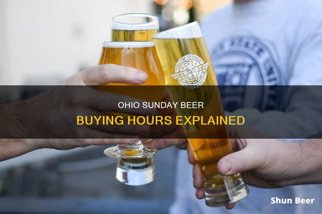 what time can i buy beer in ohio on sunday