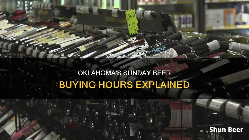 what time can i buy beer in oklahoma on sunday