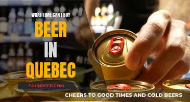 Quebec's Beer Buying Hours: When Can I Purchase?