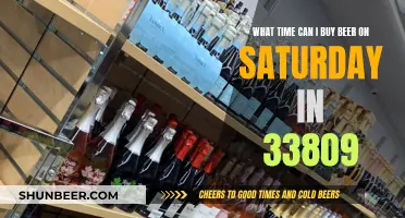 Best Time to Buy Beer on Saturdays in 33809