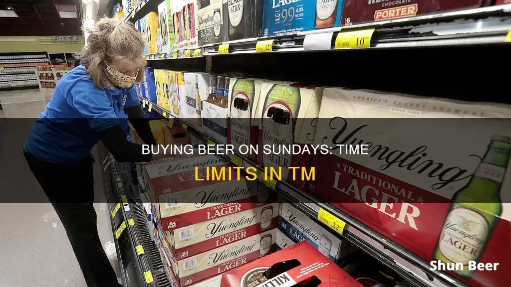 what time can i buy beer on sunday in tm