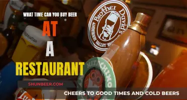 When to Order Beer at Restaurants