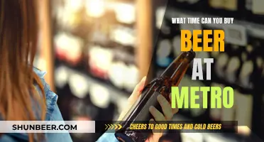 When Can Beer Be Bought at Metro?