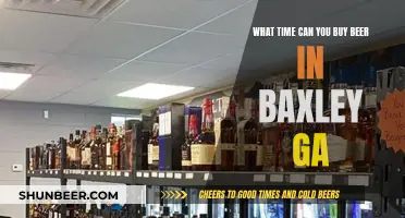 Buying Beer in Baxley, Georgia: Time Restrictions Apply