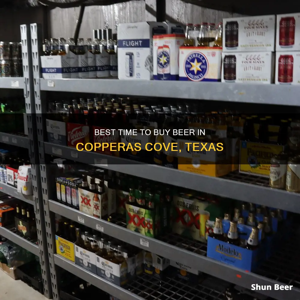 what time can you buy beer in copperas cove tx