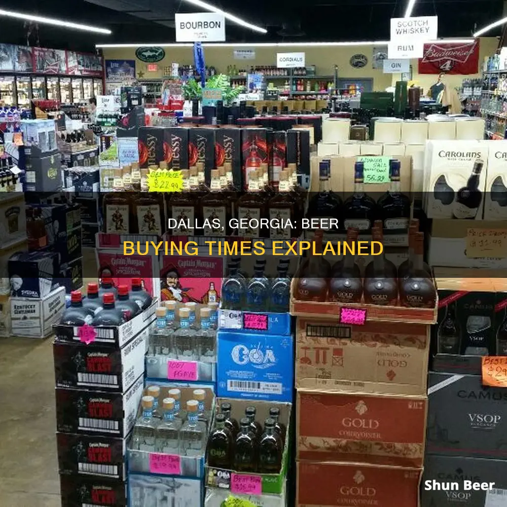 what time can you buy beer in dallas ga