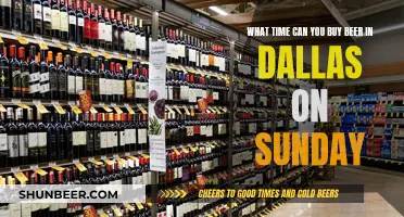 Dallas Sunday Beer Buying: What Time Can You Buy?