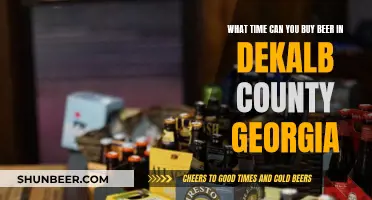 When to Buy Beer in DeKalb County, Georgia