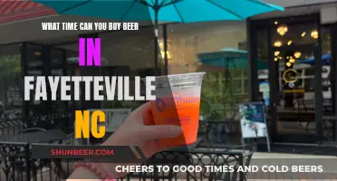 When to Buy Beer in Fayetteville, North Carolina