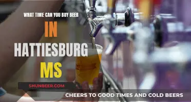 Best Time to Buy Beer Legally in Hattiesburg, Mississippi