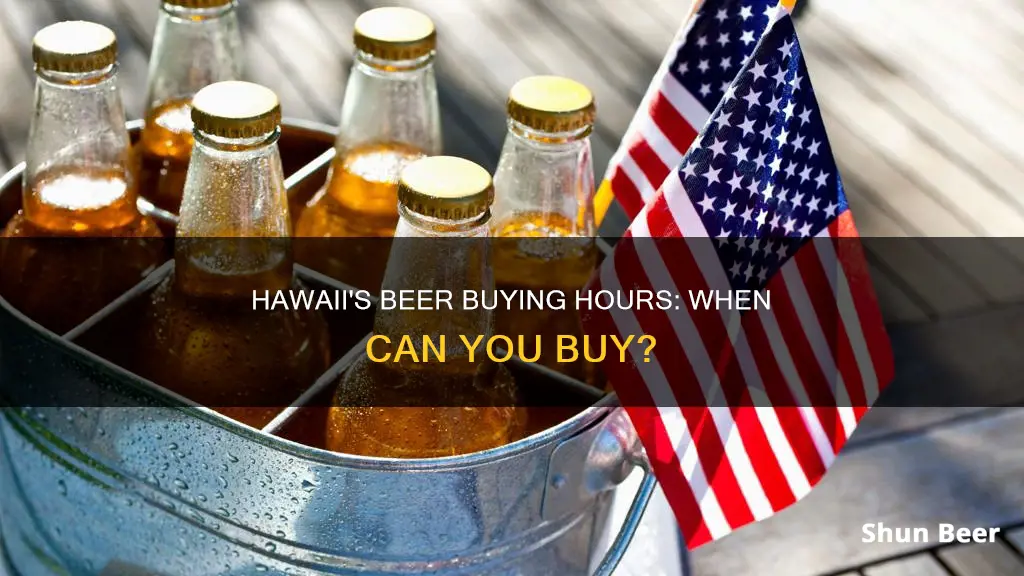 what time can you buy beer in hawaii