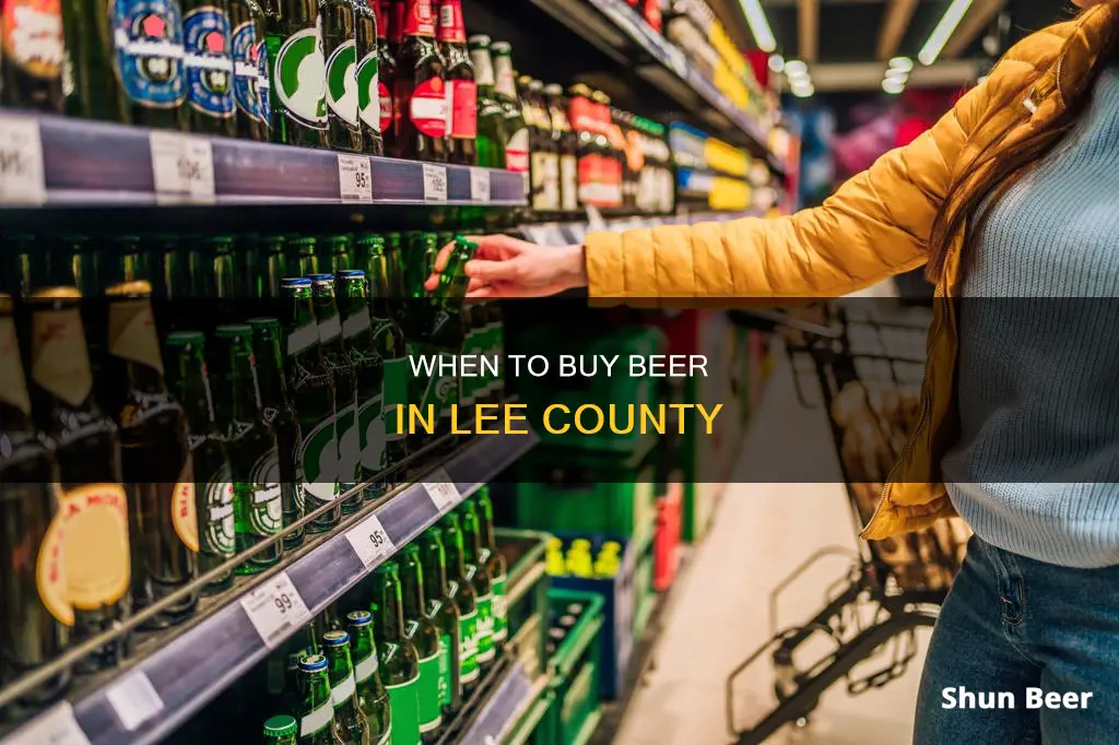 what time can you buy beer in lee county