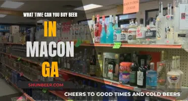 Buying Beer in Macon, GA: What Time Limits?