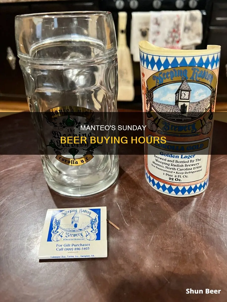 what time can you buy beer in manteo on sunday