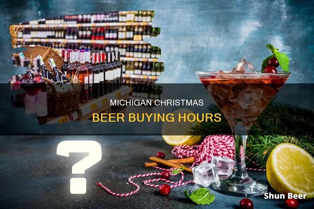 what time can you buy beer in michigan on christmas