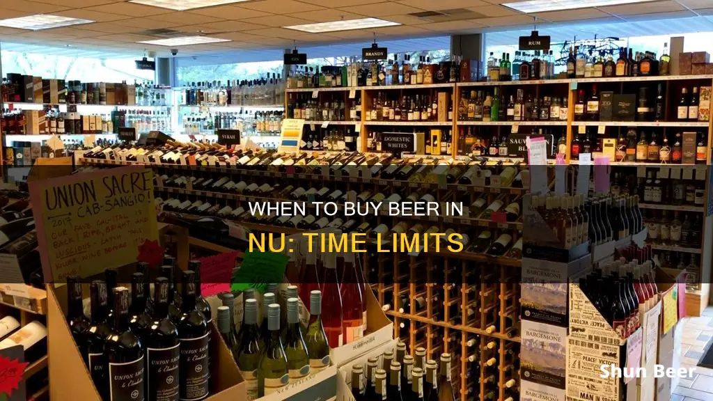 what time can you buy beer in nu