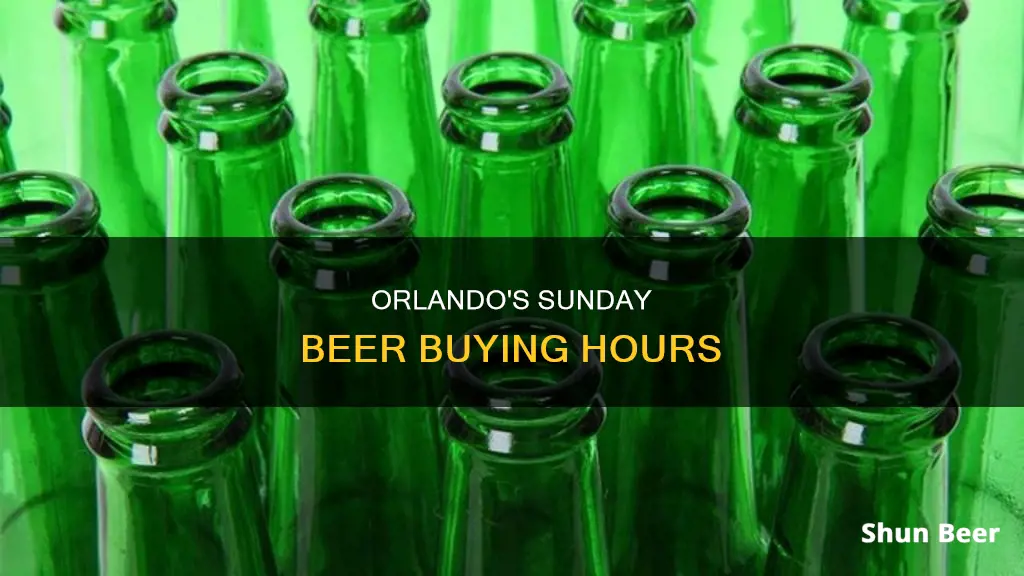 what time can you buy beer in orlandofl on sunday