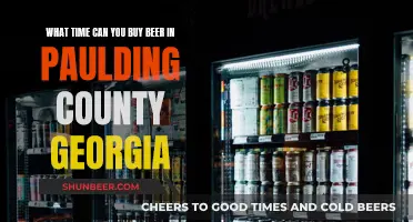 When to Buy Beer in Paulding County, Georgia