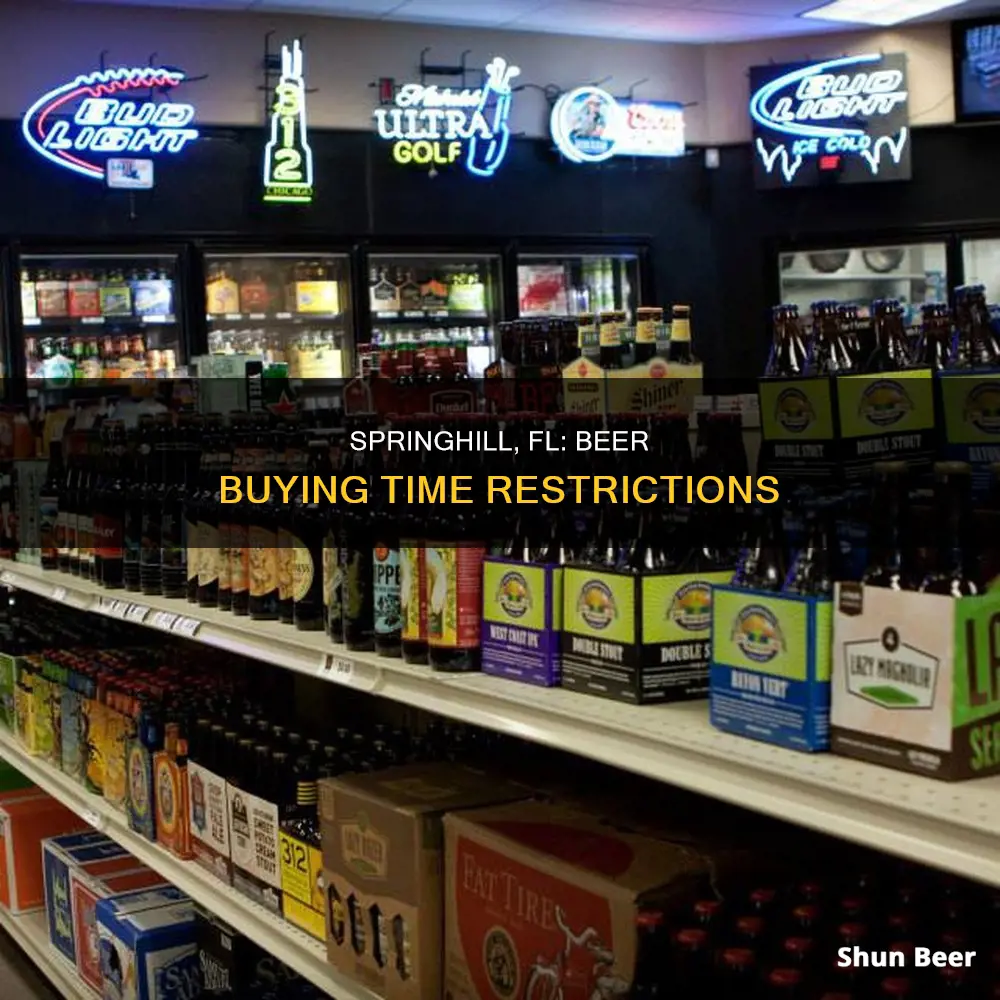 what time can you buy beer in springhll fl