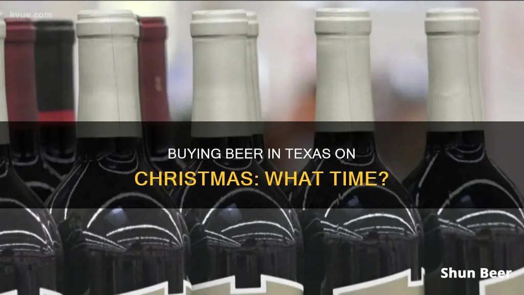 what time can you buy beer in texas on christmas