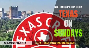 Texas Sunday Beer Buying Hours Explained