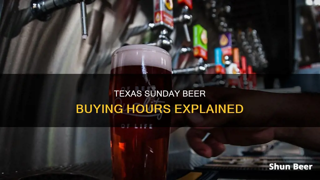 what time can you buy beer in texas on sundays