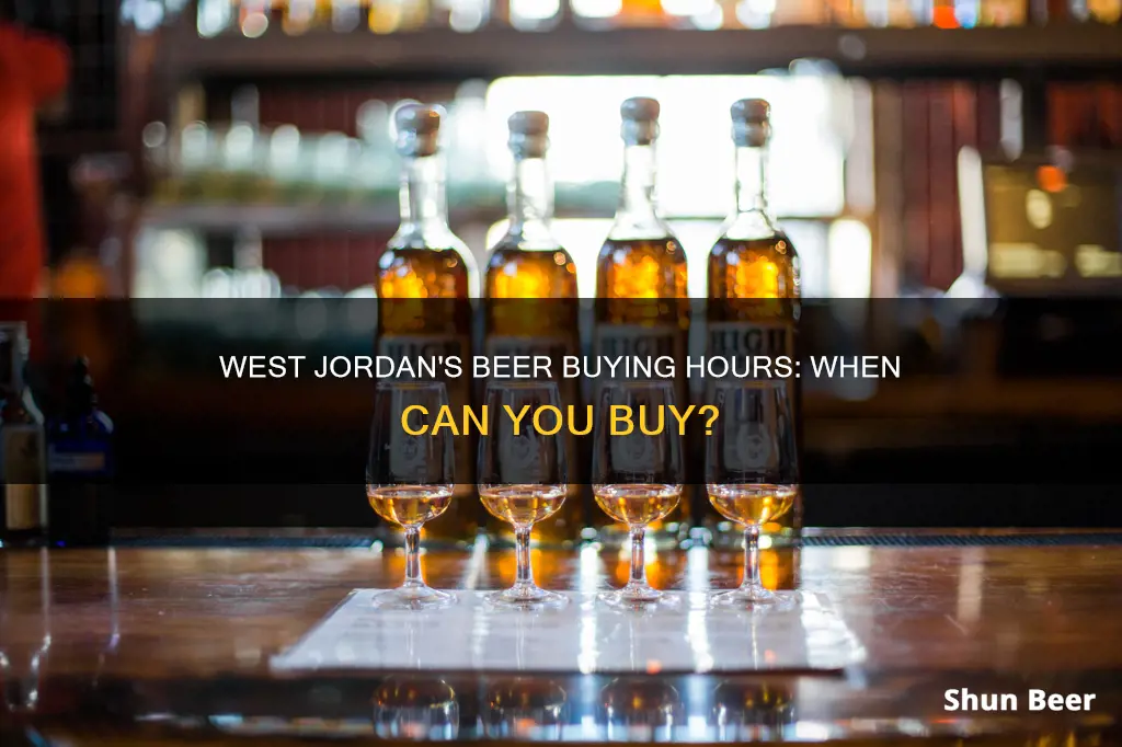 what time can you buy beer in west jordan