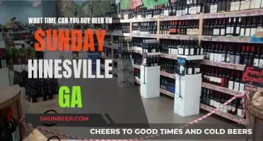 Buying Beer on Sundays in Hinesville, Georgia: What Time?