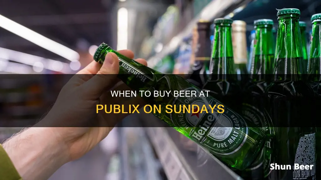 what time can you buy beer on sundsy at publix