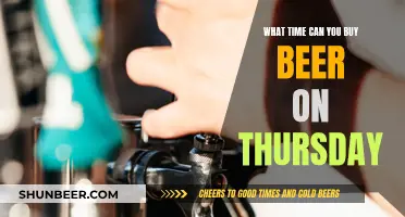 Best Time to Buy Beer on Thursdays