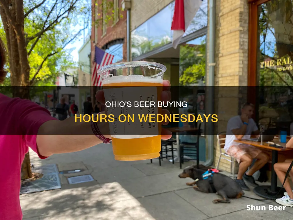 what time can you buy beer on wensday in ohio