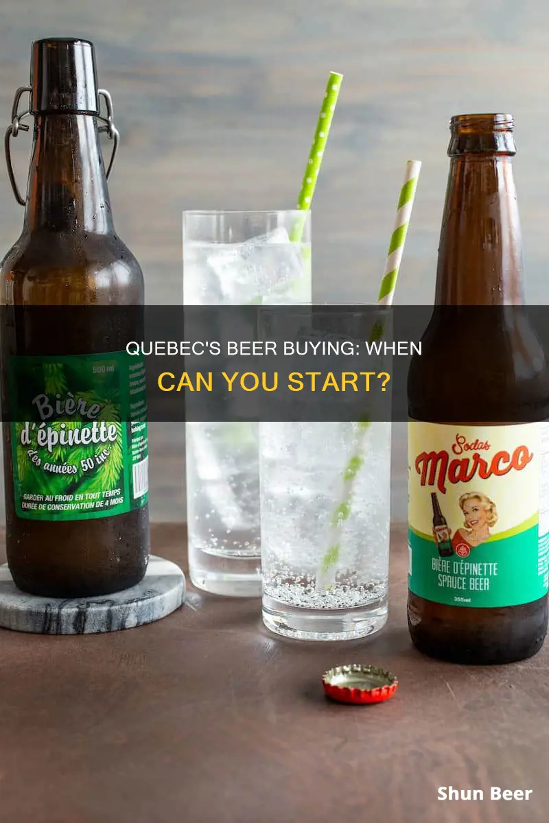 what time can you start buying beer in quebec