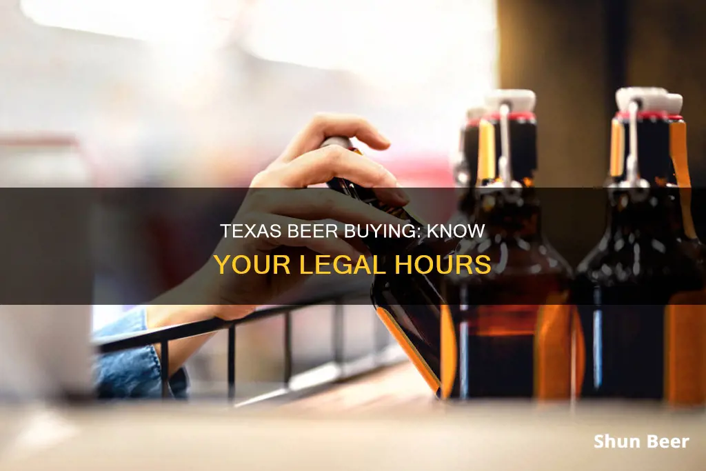 what time xan i buy beer in texas