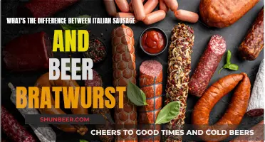 Savoring Sausages: Italian vs. Beer Bratwurst