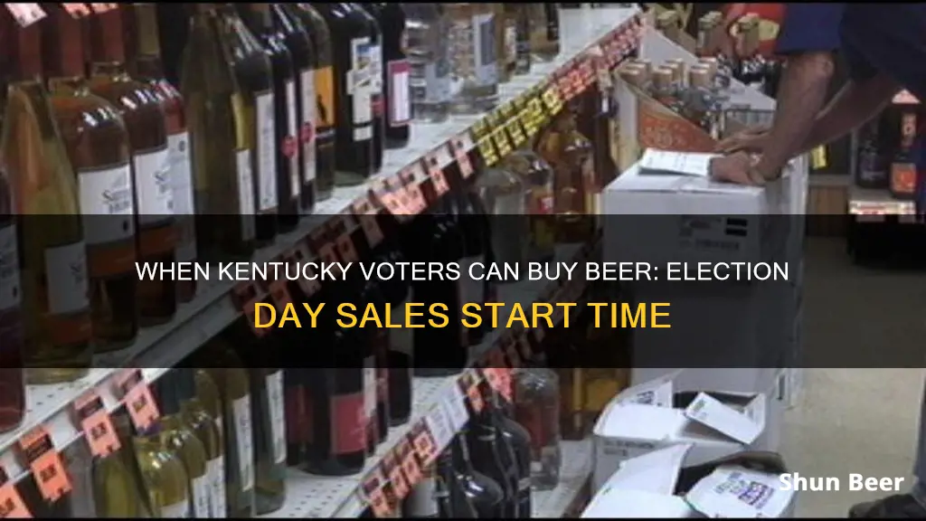 when are beer sales starting on election day in kentucky