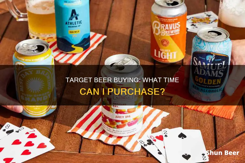 when can i buy beer at target