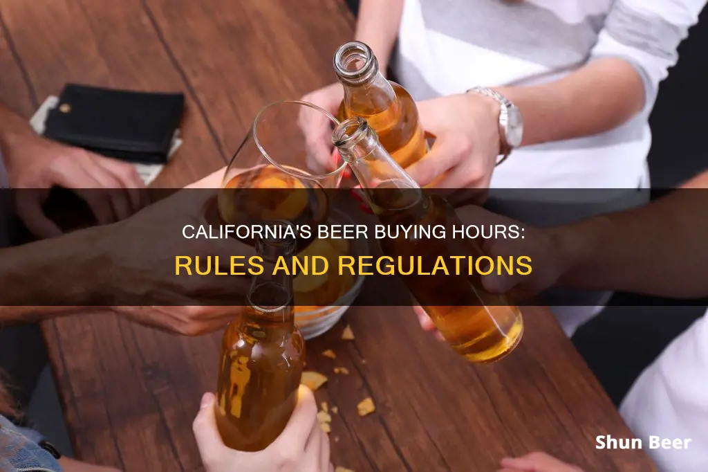 when can i buy beer california