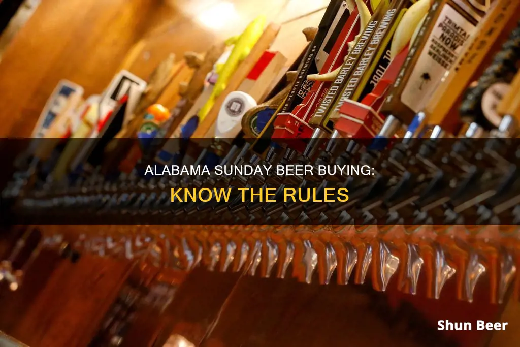 when can i buy beer in alabama on sunday