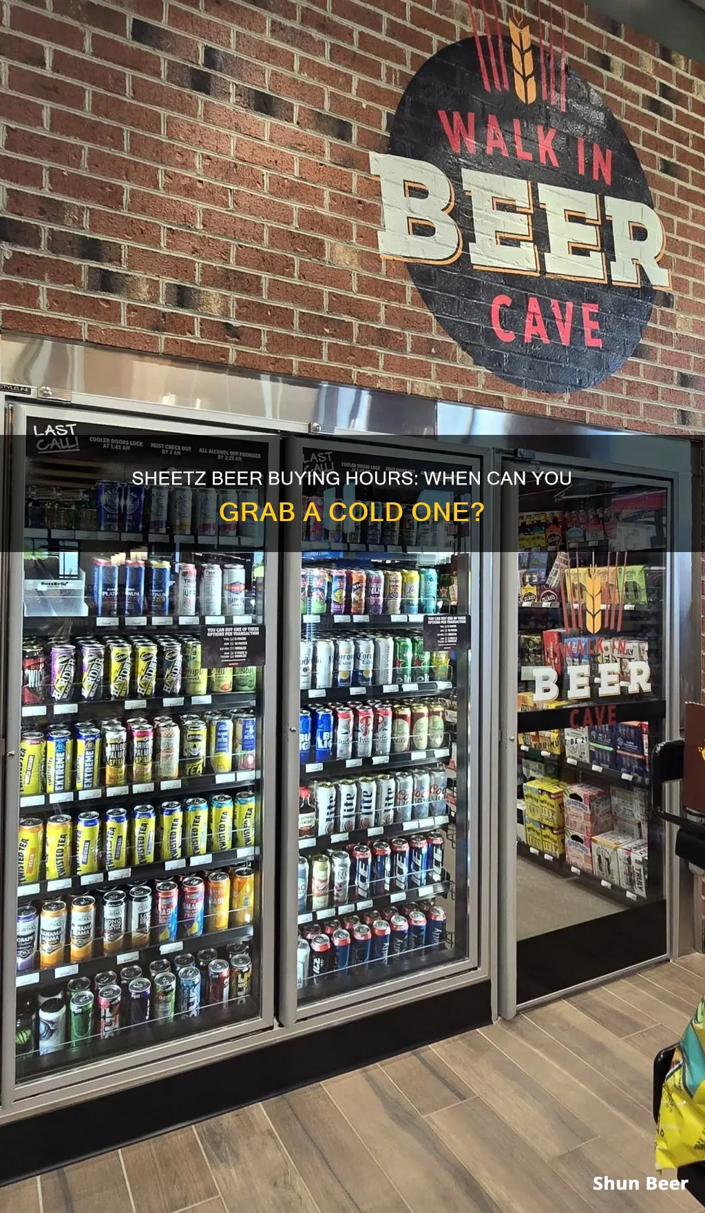 when can you buy beer at sheetz