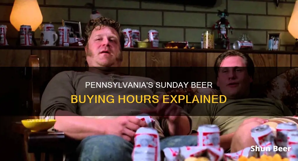 when can you buy beer in pa on sunday