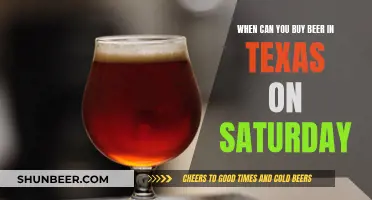 Texas Saturday Beer Buying: What Time's Allowed?