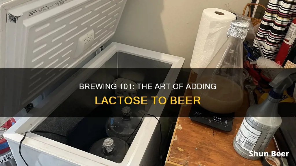 when do you put the lactose into the beer