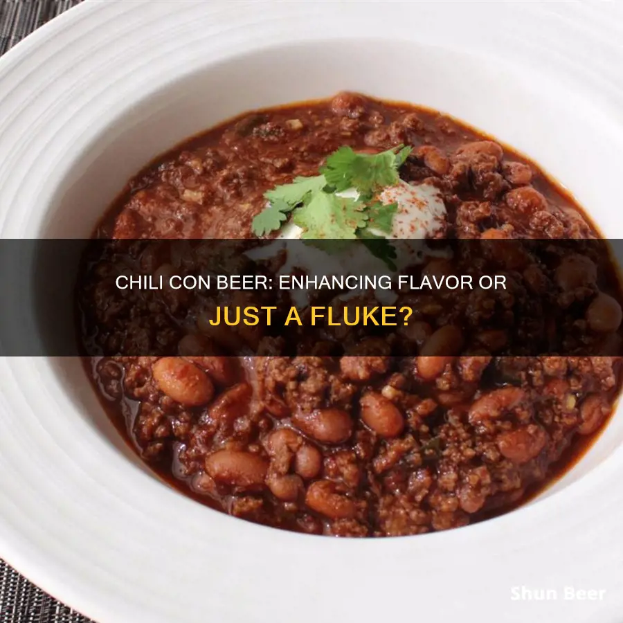 when to put beer in chili