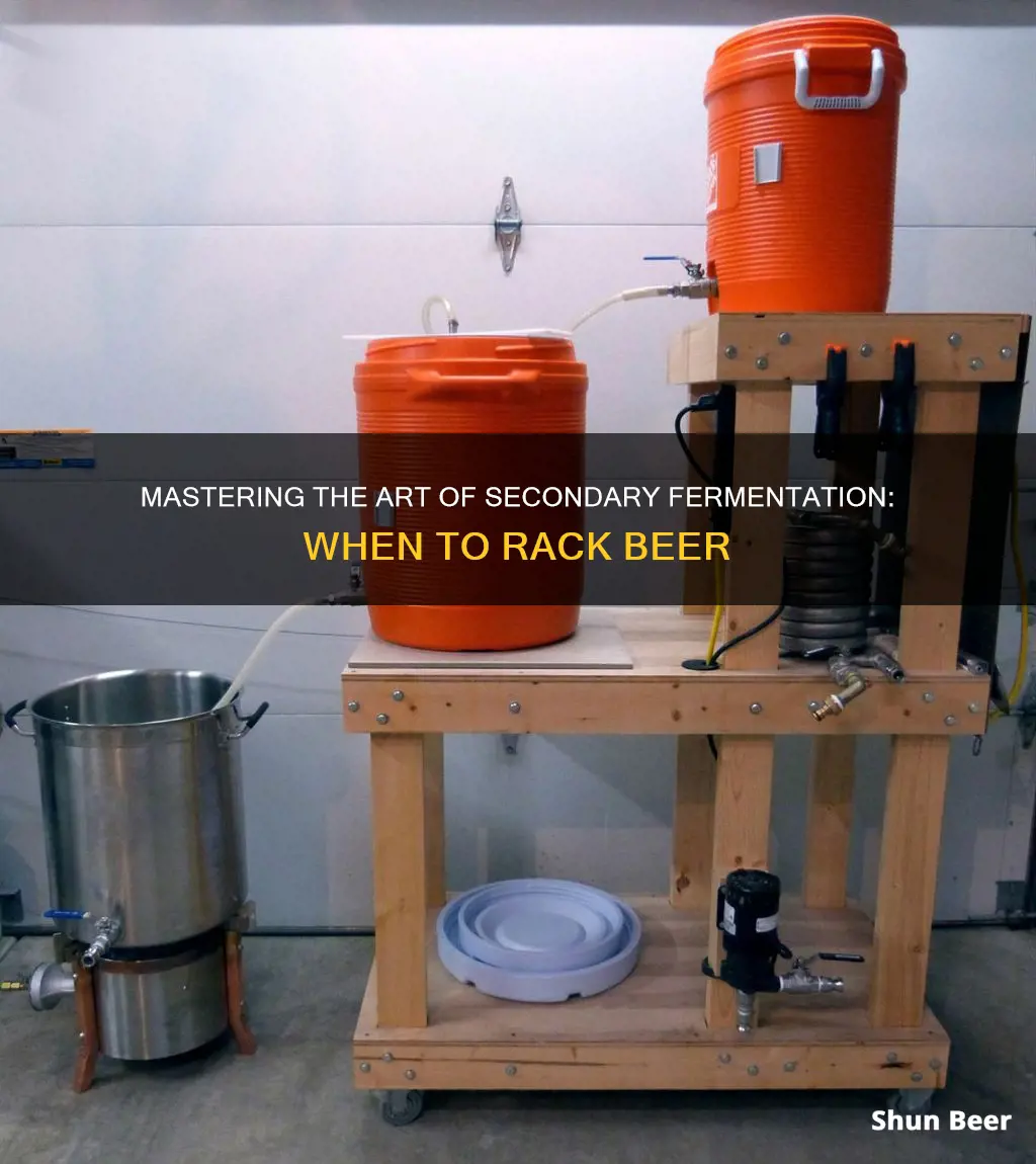 when to rack beer to secondary fermenter