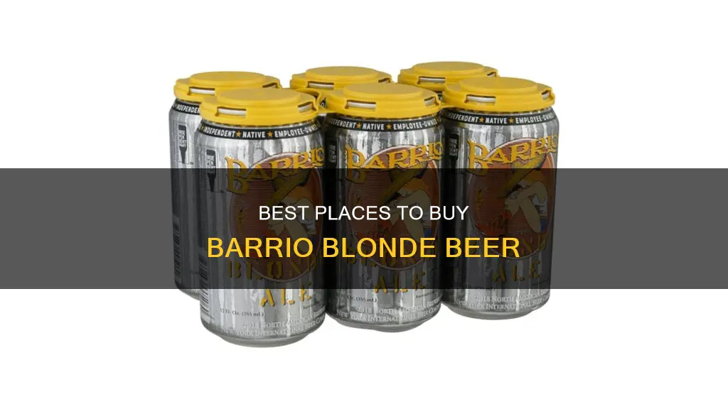 where can i buy barrio blonde beer